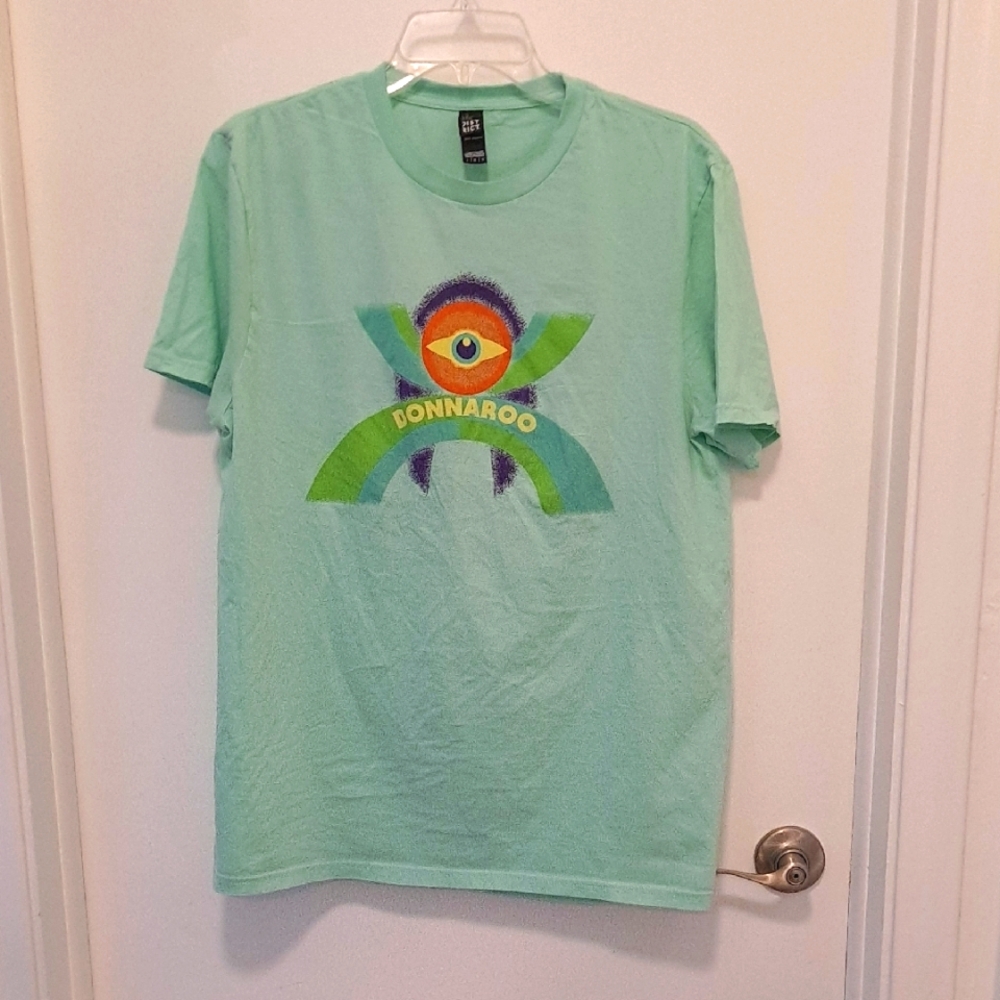 Dist Rict Unisex Bonnaroo The C'roo volunter Mint Green Graphic Tee Size Large